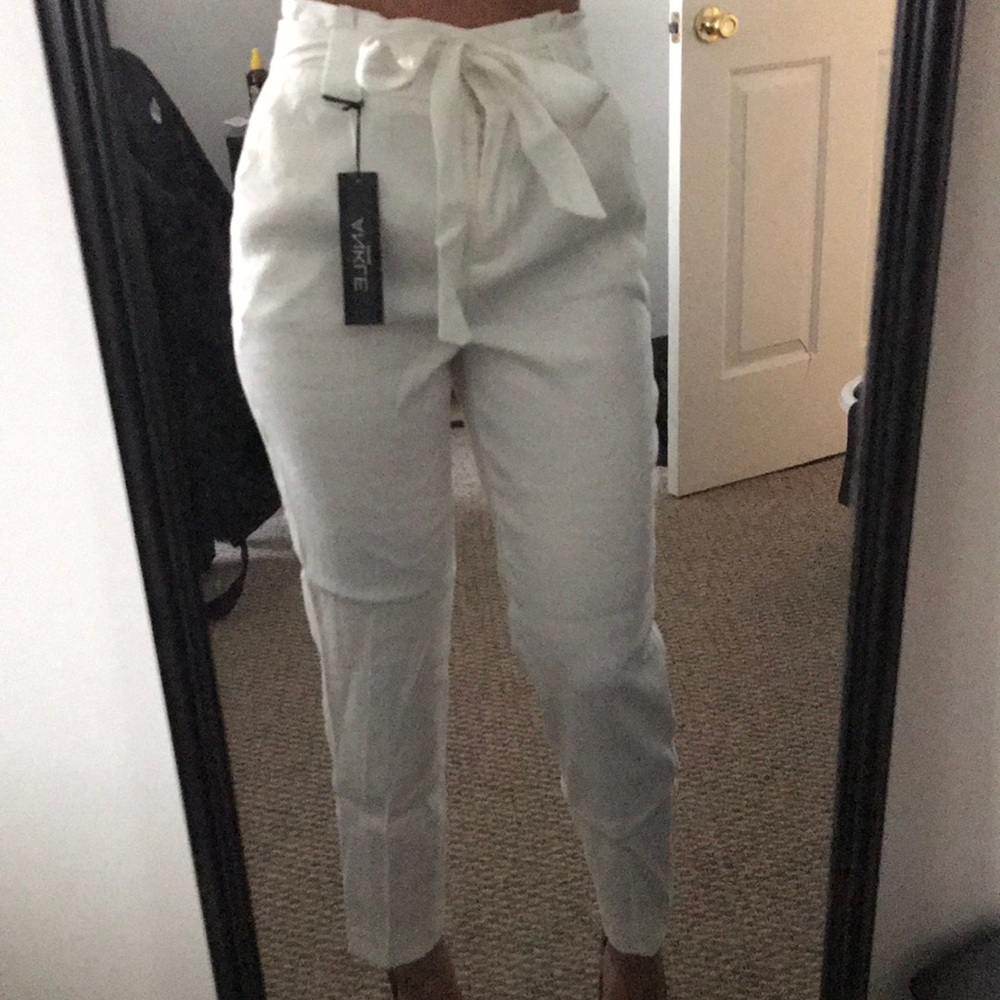 Mid raise dress pants